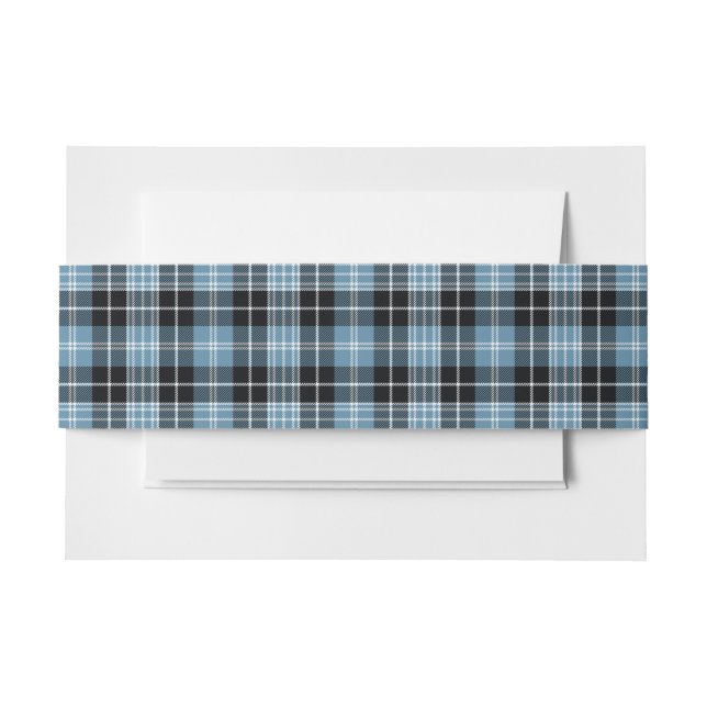 Cintas Para Invitaciones Clark Scottish Tartan Belly Band (Anverso Ejemplo)