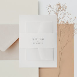 Cintas Para Invitaciones Clásica Caligrafía Boda Elegante