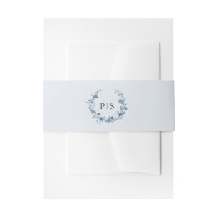 Cintas Para Invitaciones Clásico Boda Chic Jardín Francés Azul Victoriano