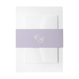 Cintas Para Invitaciones Clásico Lila Elegante Boda