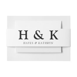 Cintas Para Invitaciones Clásico Minimalista de dinero viejo Boda simple es