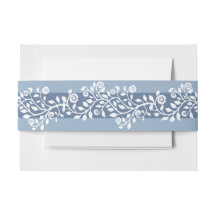 Clásico Vintage Floral Arabesque Boho Dusty Blue