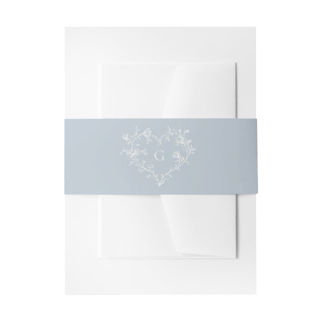 Cintas Para Invitaciones Classic French Victorian Classic Heart Wedding (Anverso Ejemplo)