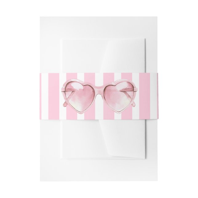 Cintas Para Invitaciones Coastal Chic Beach Club (Anverso Ejemplo)