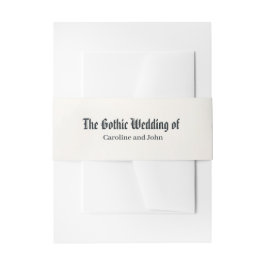 Cintas Para Invitaciones Colección de Boda Cuervo Encantado 