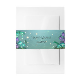 Cintas Para Invitaciones Colección de Boda Elegancia Bioluminiscente