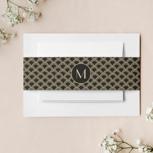 Cintas Para Invitaciones Colección de Bodas Art Decó de los años 20