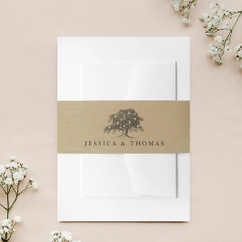 Cintas Para Invitaciones Colección de Bodas de robles antiguos