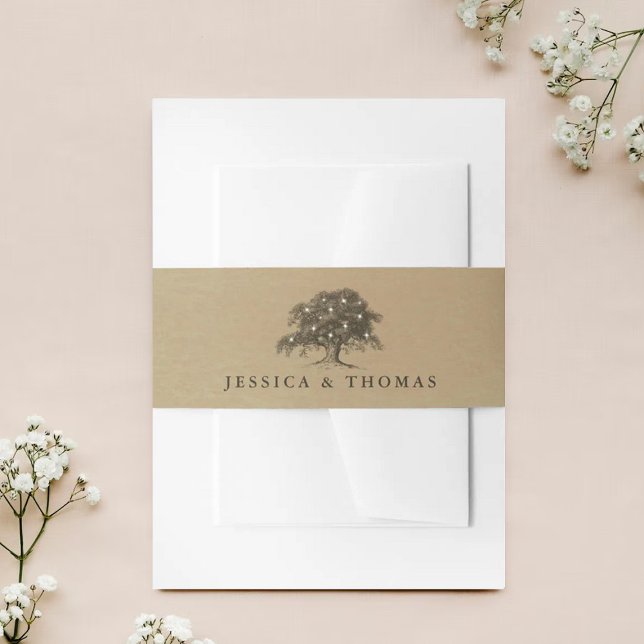 Cintas Para Invitaciones Colección de Bodas de robles antiguos (Subido por el creador)