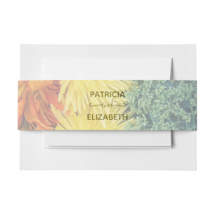 Cintas Para Invitaciones Colección de Bodas del mismo sexo de las flores de