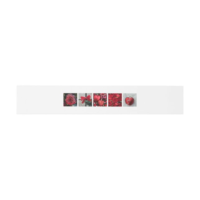 Cintas Para Invitaciones Colección de invierno rojo (Superficie plana)