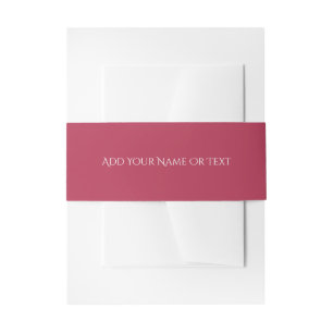 Cintas Para Invitaciones Color de tendencia cálido color rosa decorativo