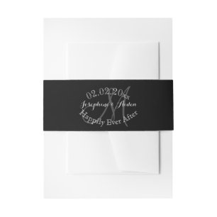 Cintas Para Invitaciones Color/monograma de mugre de PixDezines