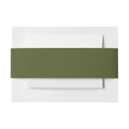 Cintas Para Invitaciones Color sólido verde del ejército