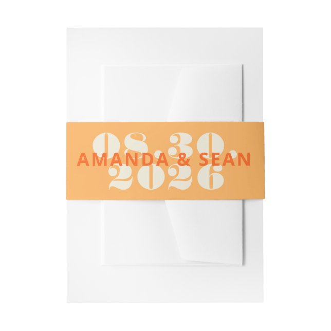 Cintas Para Invitaciones Colores Intensos (Anverso Ejemplo)