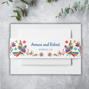 CINTAS PARA INVITACIONES COLORIDO OTOMI