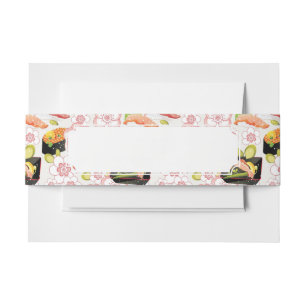 Cintas Para Invitaciones Comida japonesa: Modelo 2 del sushi