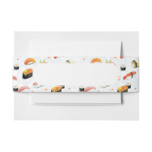 Cintas Para Invitaciones Comida japonesa: Modelo del sushi