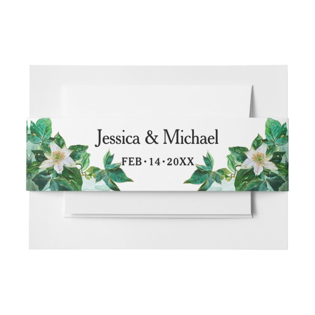 Cintas Para Invitaciones Con nombres y fecha (Anverso Ejemplo)