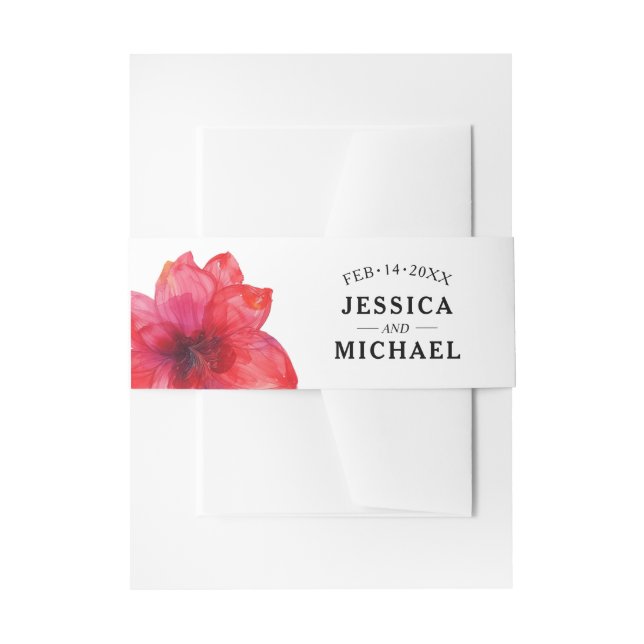 Cintas Para Invitaciones Con nombres y fecha Anemone Dreamscape Wedding (Anverso Ejemplo)