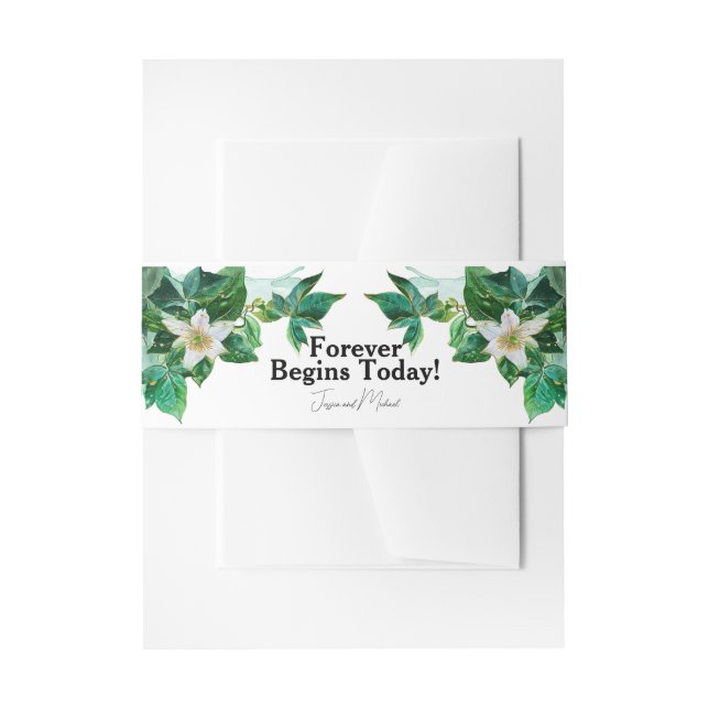 Cintas Para Invitaciones Con nombres y texto (Anverso Ejemplo)