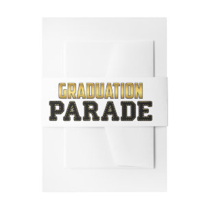 Cintas Para Invitaciones Conducir por desfile de graduación