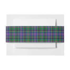 Cintas Para Invitaciones Cooper Scottish Tartan Belly Band