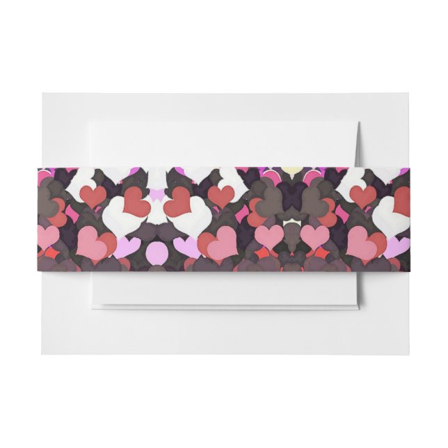 CINTAS PARA INVITACIONES CORAZONES (Anverso Ejemplo)
