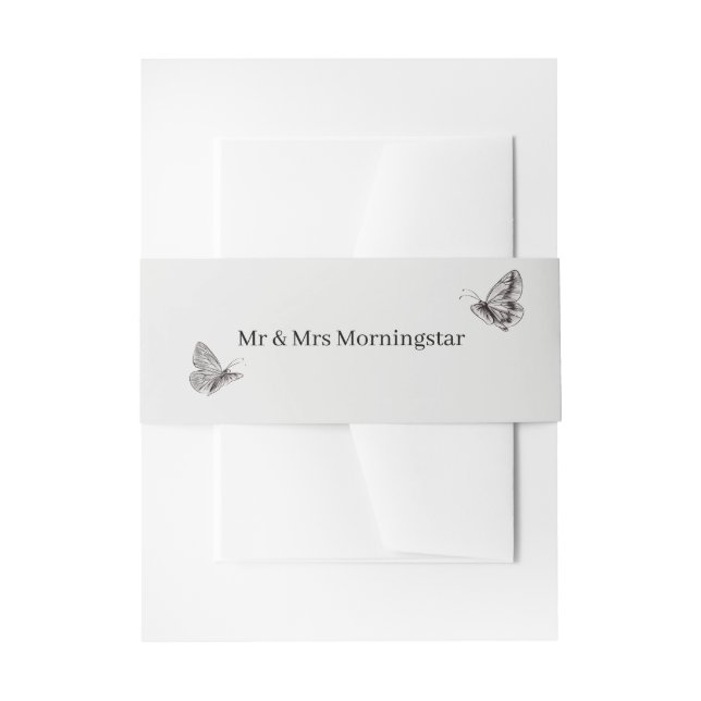 Cintas Para Invitaciones Cornsek Neutral (Anverso Ejemplo)