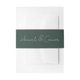 Cintas Para Invitaciones Corona de invierno minimalista elegante blanca ver