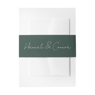 Cintas Para Invitaciones Corona de invierno minimalista elegante blanca ver