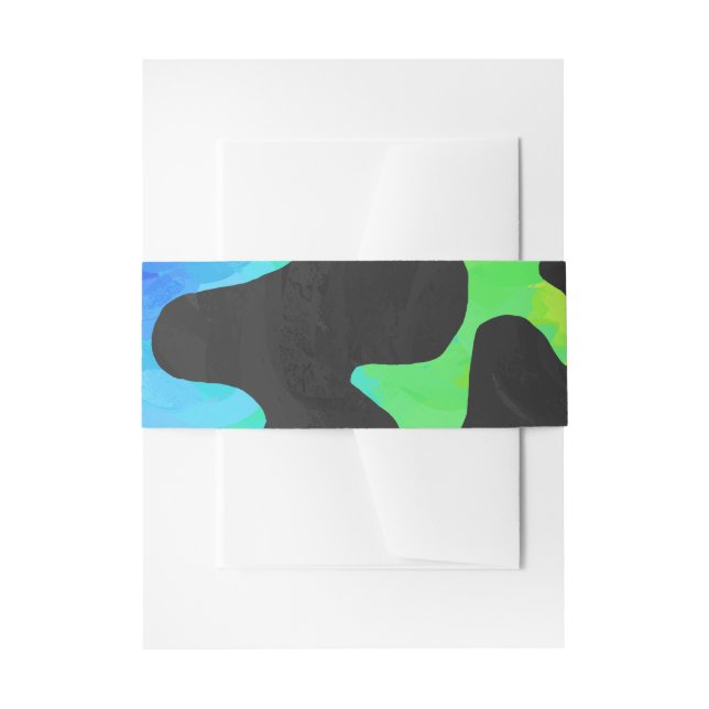 Cintas Para Invitaciones Cosas negras y arcoiris de vaca (Anverso Ejemplo)