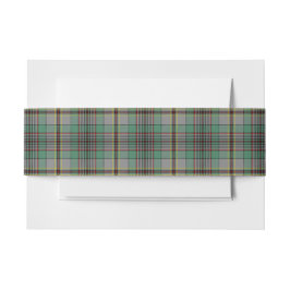 Cintas Para Invitaciones Craig Scottish Tartan Belly Band
