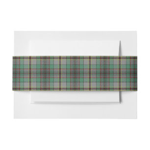 Cintas Para Invitaciones Craig Scottish Tartan Belly Band