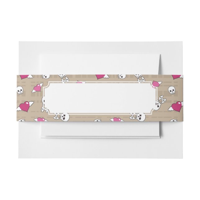 Cintas Para Invitaciones Cráneos (Anverso Ejemplo)