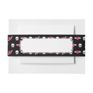 Cintas Para Invitaciones Cráneos y corazones