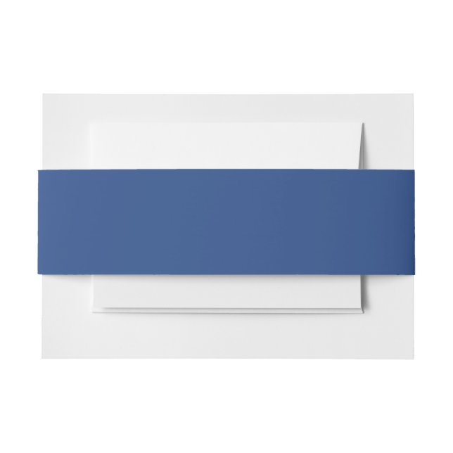 Cintas Para Invitaciones Crear en Blanco - Azul Profundo (Anverso Ejemplo)