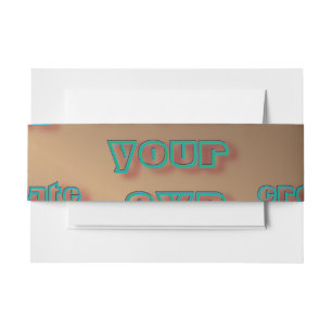 Cintas Para Invitaciones 🤍 Crear su propia plantilla de Personalizado