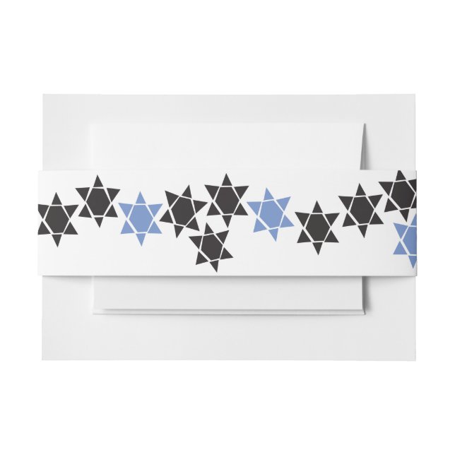 Cintas Para Invitaciones CREATION Bat Bar Mitzvah Invitation Band Wrap (Anverso Ejemplo)