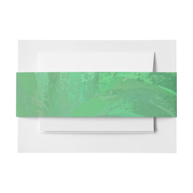 Cintas Para Invitaciones Crema Esmeralda (Anverso Ejemplo)