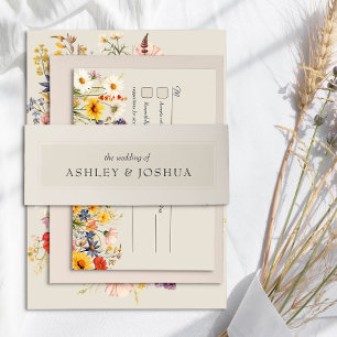 Cintas Para Invitaciones Crema neutra Beige Boda mínimo simple