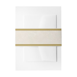 Cintas Para Invitaciones Crema y oro