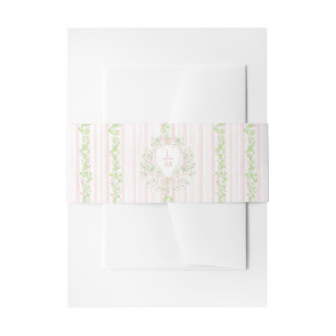 Cintas Para Invitaciones Crest Dulce con Lazo Rosa Rubor