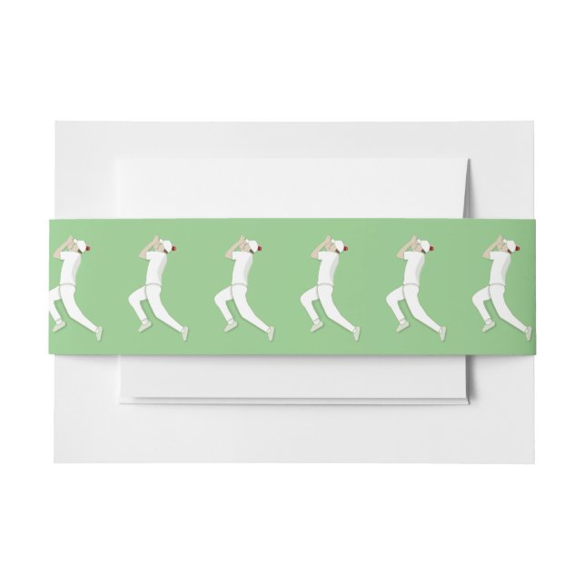 Cintas Para Invitaciones Críquet (Anverso Ejemplo)