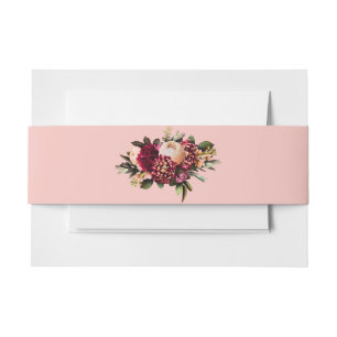 Cintas Para Invitaciones Crisantemo Romántico