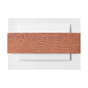 Cintas Para Invitaciones Cuero de Brown