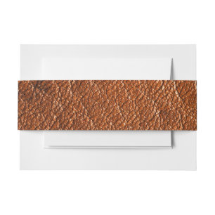 Cintas Para Invitaciones Cuero de Nutmeg