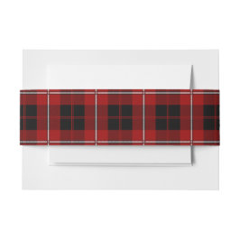 Cintas Para Invitaciones Cummingham Scottish Tartan Belly Band