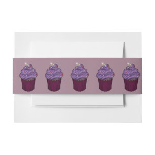 Cintas Para Invitaciones Cupcake de Propuesta Dulce