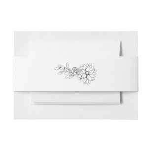 Cintas Para Invitaciones Dahlia Belly Band